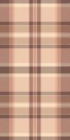 Designer pattern background check, daisy textile plaid. Tape texture tartan fabric seamless in orange and light colors. vector