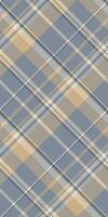Internet tartan seamless background, minimalist textile pattern. Repeat fabric check texture plaid in pastel and amber colors. vector