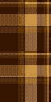 Custom seamless texture tartan, christmas card textile plaid check. 60s background fabric pattern in dark and amber colors. vector