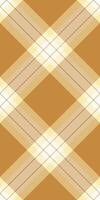 Elegant gold and cream plaid pattern. Perfect for textile design, backgrounds, or website design. Subtle texture adds sophistication. Ideal for autumnal or fall themes, evokes warmth and comfort. vector