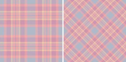 Pastel plaid patterns, perfect for textile design, fashion, or website backgrounds. These soft, romantic textures offer a versatile, elegant aesthetic. vector