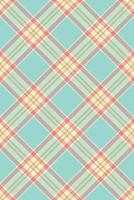 Dogtooth check textile , nice background tartan fabric. Decorative texture seamless plaid pattern in teal and light colors. vector
