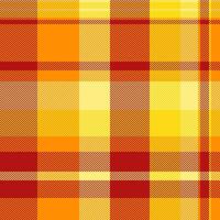 Vibrant autumnal plaid pattern in warm oranges and reds. Perfect for fallthemed designs, textile prints, or website backgrounds. This cheerful, energetic design evokes feelings of warmth and comfort. vector