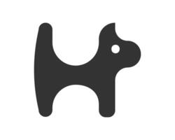 Elegant cat silhouette, minimalist design. Ideal for pet services, veterinary clinics, or creative projects needing a feline touch. Modern, clean, and versatile. vector