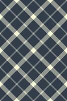 Elegant navy and cream plaid pattern. Perfect for textile design, apparel, or website backgrounds. The subtle texture adds visual interest. vector
