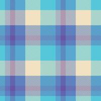 Vibrant herringbone plaid pattern in cool blues, aquas, and purples on a pale yellow background. Ideal for textile design, fashion, website backgrounds, and packaging. vector