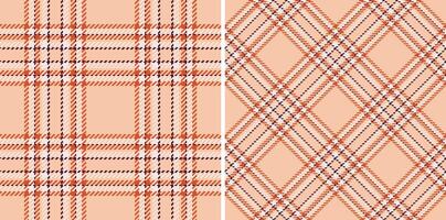 Seamless plaid patterns in warm tones. Ideal for backgrounds, textiles, or vintageinspired designs. Adds a touch of classic style and cozy texture. vector