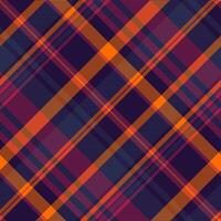 Outline textile seamless pattern, apartment tartan plaid . Mosaic texture fabric check background in dark and blue colors. vector