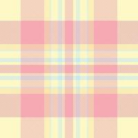 Pastel pink, yellow, and blue plaid pattern. Ideal for textile design, backgrounds, or website banners. Soft, delicate, and versatile, this image evokes feelings of calmness and gentleness. vector