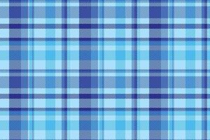 Postcard textile fabric, setting pattern texture background. Hounds check tartan seamless plaid in cyan and blue colors. vector