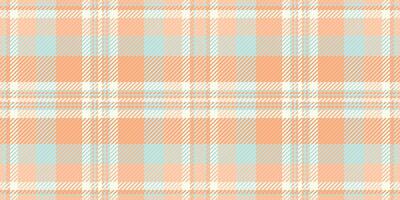 Soft pastel peach and aqua plaid pattern. Ideal for textile design, fashion, or website backgrounds. Subtle texture and calming colors evoke feelings of serenity and spring. vector