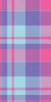 International plaid texture, french pattern check tartan. Birthday card seamless fabric background textile in indigo and teal colors. vector