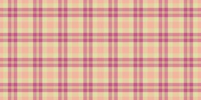 Grid check plaid textile, slim fabric seamless. Man background texture pattern tartan in light and red colors. vector