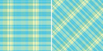 Vibrant turquoise and pale yellow plaid patterns. Perfect for textile designs, website backgrounds, or summerthemed projects. vector
