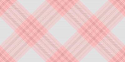Subtle pastel pink and grey crisscross plaid pattern. Perfect for textile design, website backgrounds, or feminine branding. This soft, elegant texture evokes feelings of calm and sophistication. vector