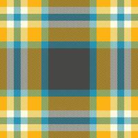 Vibrant herringbone and plaid pattern in sunny yellow, teal, and grey. Ideal for textile design, fashion, websites, or branding. The central grey square offers customizable space. vector