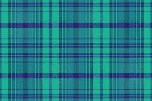 Vibrant teal and navy plaid pattern. Perfect for textile design, fashion, website backgrounds, or scrapbooking projects. This seamless texture evokes a sense of classic style with a modern twist. vector