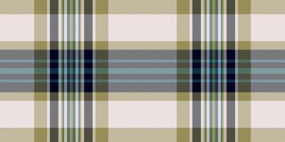 Elegant beige, teal, and navy plaid pattern. Perfect for textile design, fashion, website backgrounds, or stationery. vector