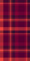 Path pattern seamless check, garment tartan plaid fabric. Room background textile texture in pink and red colors. vector