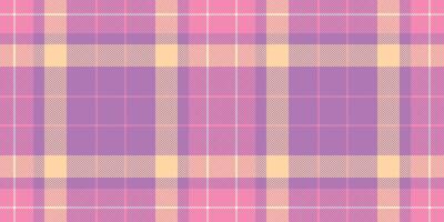 Pastel pink, yellow, and purple plaid pattern. Perfect for textile design, wallpaper, or website backgrounds. A cheerful, soft texture evokes feelings of comfort and femininity. vector
