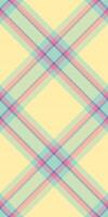 Old fabric plaid, poncho tartan texture background. Genuine check seamless pattern textile in light and yellow colors. vector