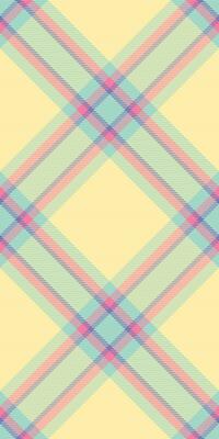 Old fabric plaid, poncho tartan texture background. Genuine check seamless pattern textile in light and yellow colors.