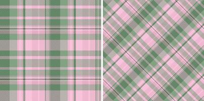 tartan fabric of textile texture seamless with a background plaid pattern check. Set in christmas colors for scrapbook ideas and creative projects. vector