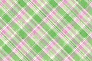 Fall tartan texture pattern, graph background fabric. Anniversary textile plaid seamless check in light and green colors. vector