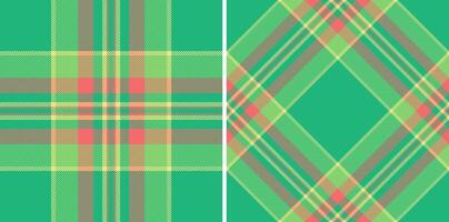 Texture plaid check of background pattern with a textile tartan fabric seamless. Set in rainbow colors. Geometric design patterns. vector