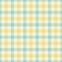 Present check plaid, ethnic background fabric texture. Outfit tartan textile seamless pattern in light and yellow colors. vector