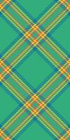 Coat texture tartan, african plaid check fabric. Quilt background pattern textile seamless in mint and cyan colors. vector