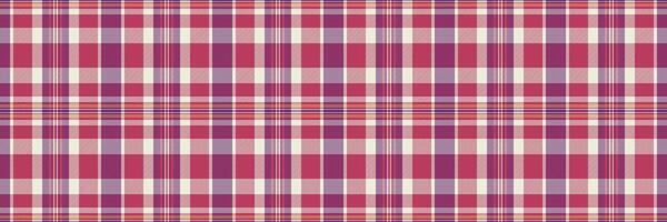 Elegant red, pink, and cream plaid pattern. Perfect for textile design, fashion, home decor, and website backgrounds. This seamless texture evokes a sense of warmth and sophistication. vector