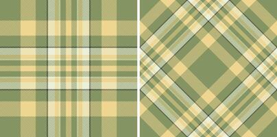 Elegant pastel green and beige plaid patterns. Perfect for textile design, website backgrounds, or crafting projects. These versatile textures offer a sophisticated, calming aesthetic. vector
