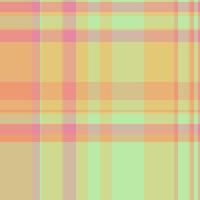 Cowboy plaid seamless, neutral fabric texture pattern. Art background tartan textile check in orange and amber colors. vector