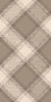 Elegant neutraltoned plaid pattern. Subtle texture and sophisticated design ideal for fashion, home decor, or branding projects. This versatile image evokes feelings of warmth and calm. vector