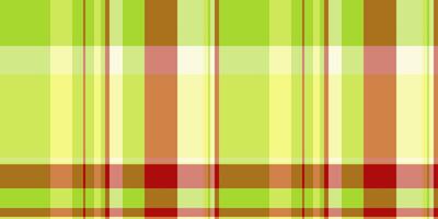 Vibrant lime green, yellow, and red plaid pattern. Perfect for textile design, website backgrounds, or crafting projects. vector