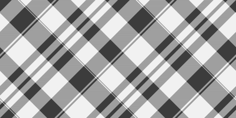 Classic gray and white plaid pattern. Seamless diagonal lines create a timeless textile texture. Ideal for backgrounds, apparel design, or digital layouts.
