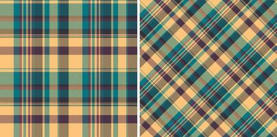 Classic plaid patterns in warm, inviting tones. Versatile for backgrounds, textiles, or design projects. Represents heritage, comfort, and timeless style. vector