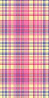 Pastel plaid pattern, perfect for textile design, backgrounds, or website design. Soft, cheerful colors evoke feelings of happiness and spring. vector