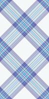 Native texture seamless background, cotton check tartan . Ornament pattern fabric plaid textile in white and indigo colors. vector