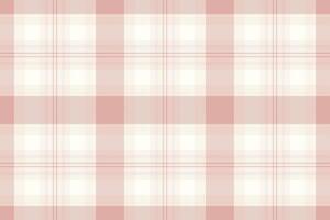 Soft blush pink and cream plaid pattern. Perfect for textile design, website backgrounds, or feminine branding. Elegant and versatile, this subtle texture offers a calming aesthetic. vector