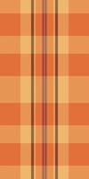 Warm autumnal plaid pattern in orange and beige tones. Perfect for textile design, fallthemed projects, or creating a cozy, rustic aesthetic. vector