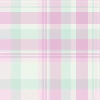 Soft pastel plaid pattern in pink and mint green. Calming and versatile for backgrounds, textiles, or design elements. Gentle, light, and aesthetically pleasing. vector