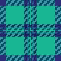 Vibrant teal and navy plaid pattern. Perfect for textile design, fashion, website backgrounds, or any project needing a bold, geometric texture. vector