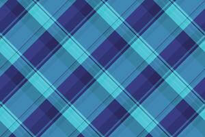 Vibrant diagonal plaid pattern in teal and purple hues. Perfect for textile designs, website backgrounds, or fashionrelated projects. vector
