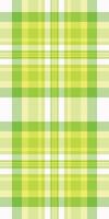 Tile background seamless tartan, twill check textile . Discount pattern plaid texture fabric in lime and snow colors. vector