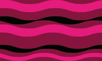 Vibrant pink and black wavy stripes create a dynamic, seamless pattern. Perfect for backgrounds, textiles, or website design, this bold graphic evokes energy and fluidity. vector