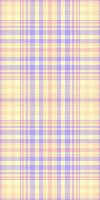 Tattersall seamless textile, material background check texture. Folded pattern fabric plaid tartan in lemon chiffon and peach puff colors. vector
