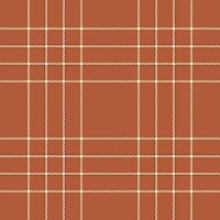 Rustic autumnal plaid pattern. Warm terracotta and cream tones create a cozy, textured background perfect for fallthemed projects, textile designs, or website banners. vector