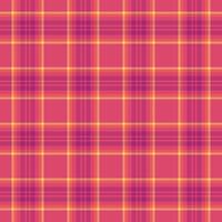 Vibrant pink, purple, and peach plaid pattern. Perfect for textile design, fashion, websites, or branding projects needing a cheerful, warm, and stylish geometric background. vector